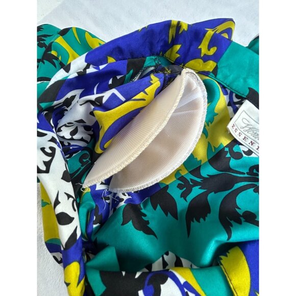 Worthington Essentials Women's Button Down Long Sleeve Top Geo Print Size 12 - Picture 5 of 8